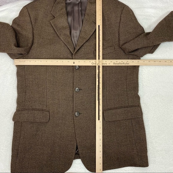 Pronto-Uomo Men's 44 R Firenze 3 Button Sport Coat Blazer Suit Jacket Wool Italy - Picture 10 of 14